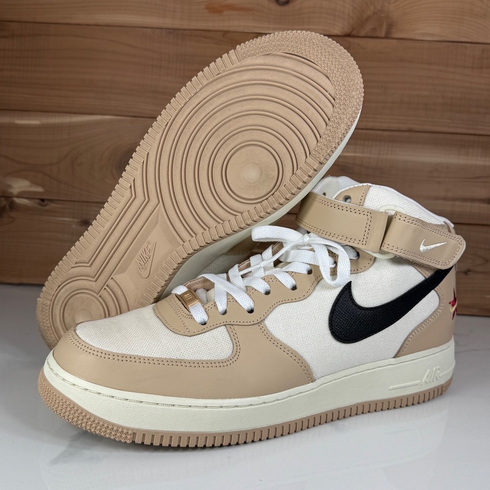 Nike Air Force 1 Mid 07 QS Izakaya Shimmer Sanddrift DX2938-200 Mens 10.5